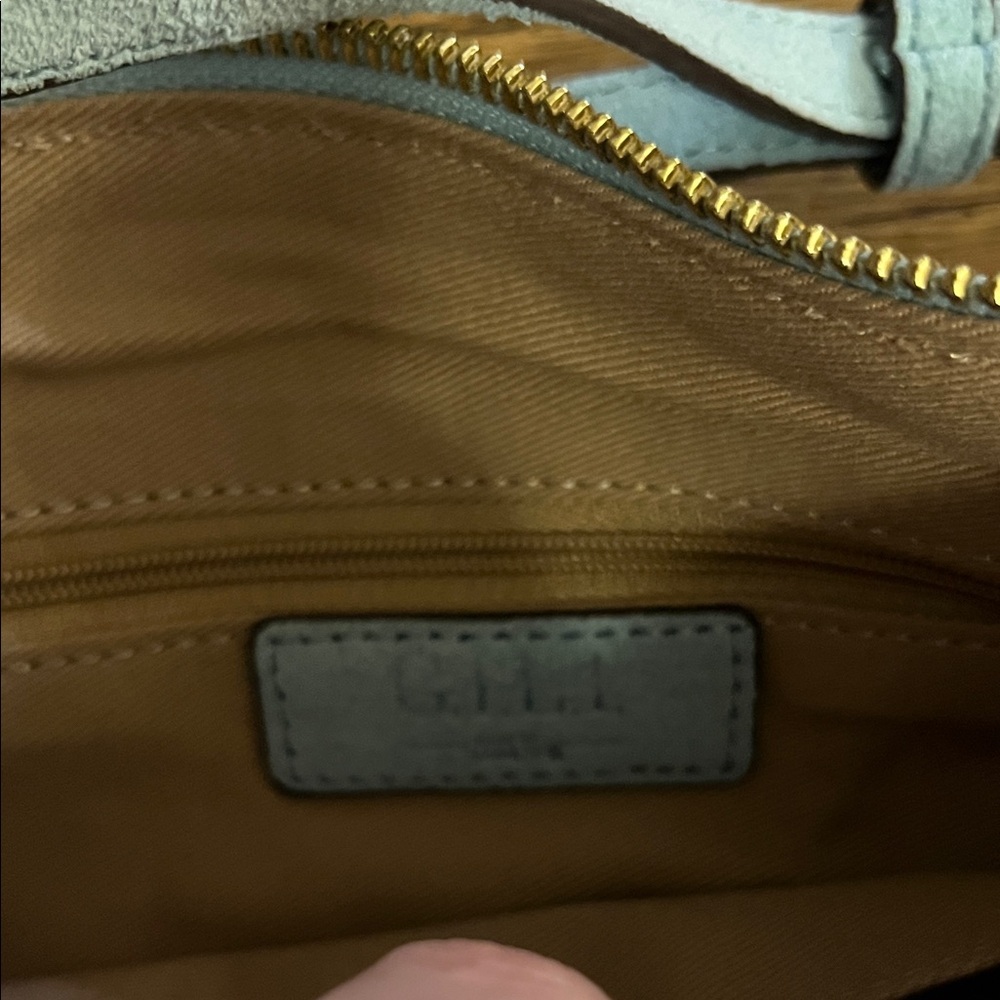 G.I.L.I. "Got It. Love It." Light Blue Suede Crossbody Bag - Picture 2 of 4
